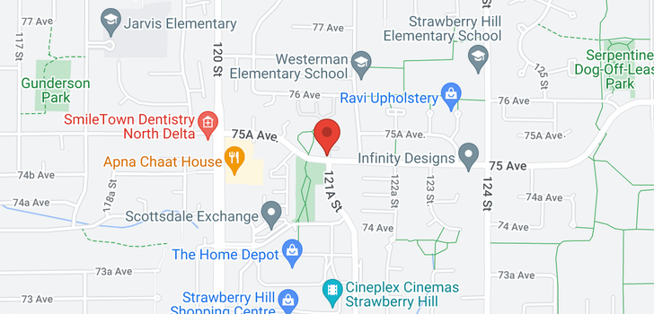 map of 102 12155 75A AVENUE